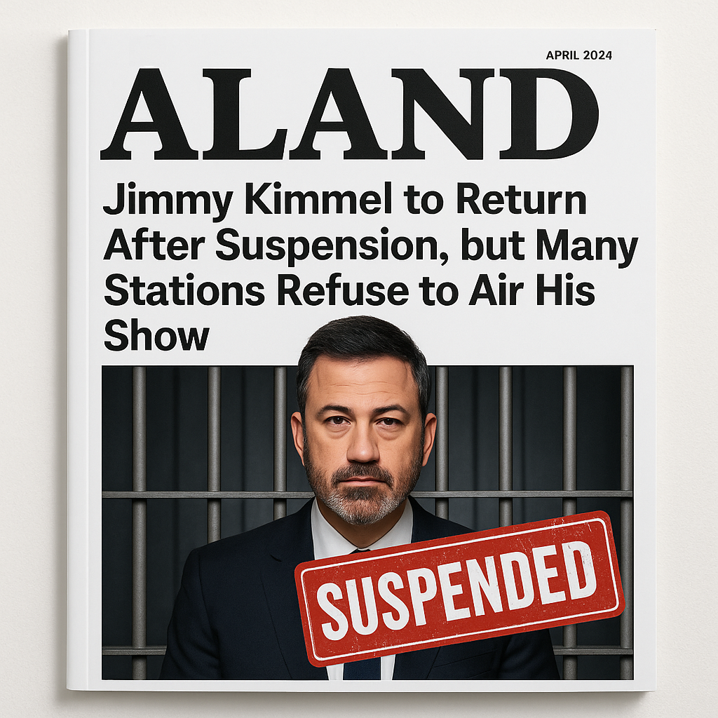 ALAND Magazine Cover – Jimmy Kimmel Suspension Story